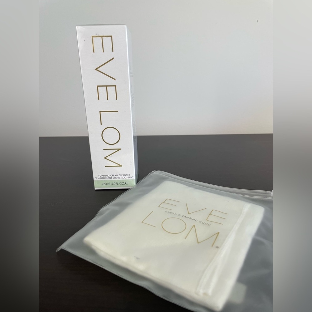 Eve Lom Foaming Cream Cleanser and Muslin Cloth Set NIB